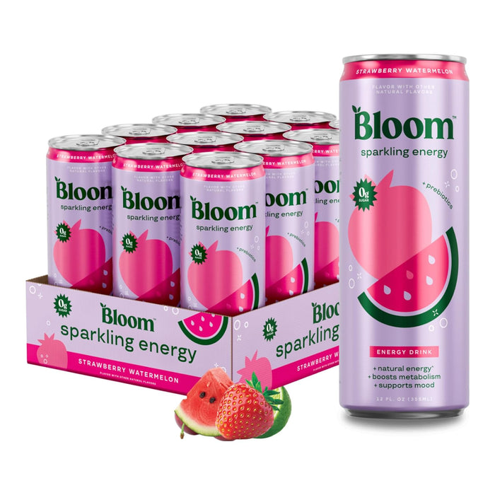 Bloom Sparkling Energy Drink | Refreshing Clean Energy Beverage