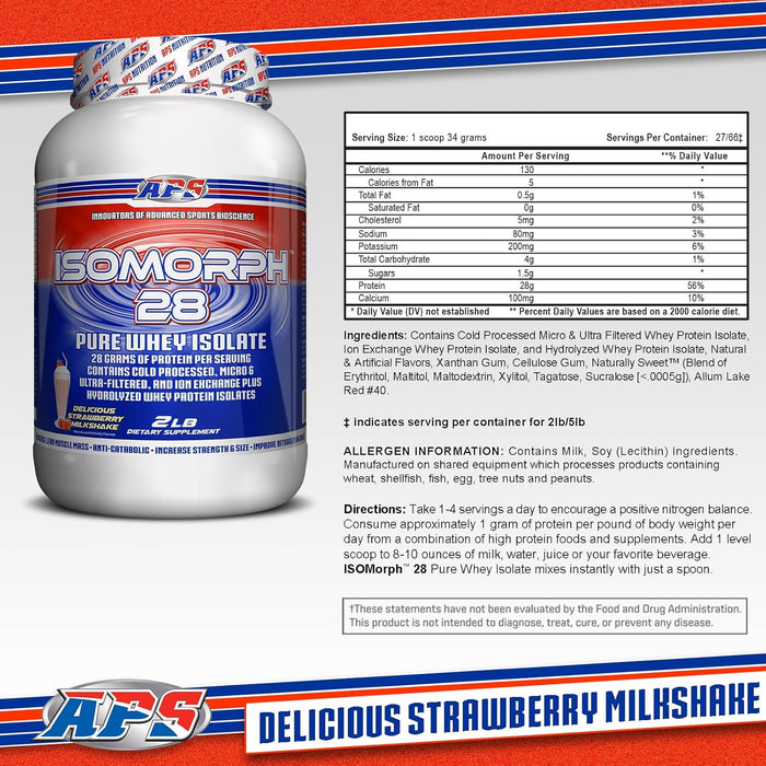 APS IsoMorph 28 | Premium Whey Protein Isolate