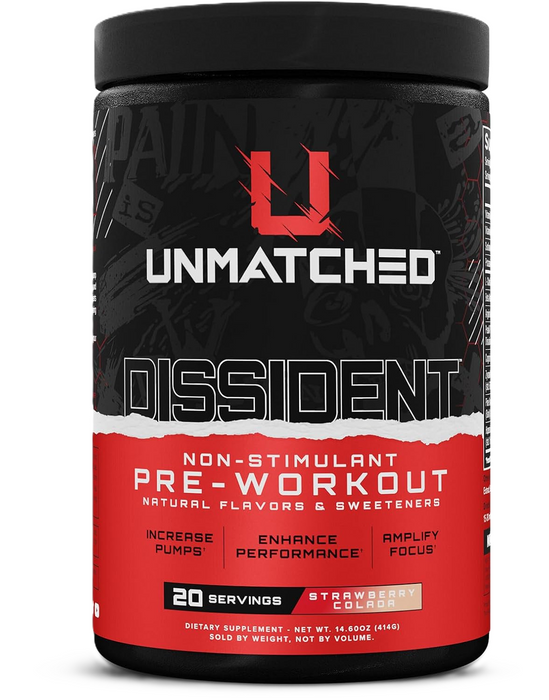 Unmatched Dissident | Hardcore Pre-Workout for Energy & Focus