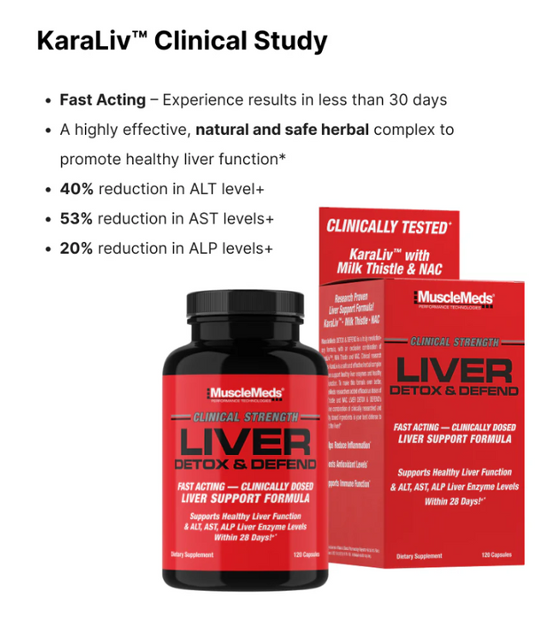 MuscleMeds Liver Detox & Defend | Advanced Liver Support Formula