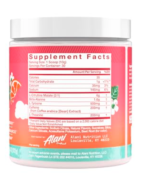 Alani Nu Original Pre-Workout | Energy, Focus & Performance Formula