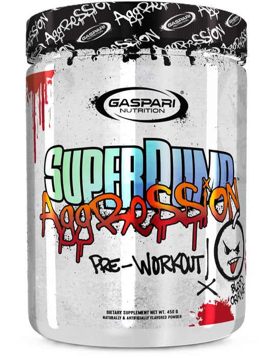 Gaspari Nutrition SuperPump Aggression pre-workout Blood Orange Flavor – explosive energy, pump, and focus supplement 