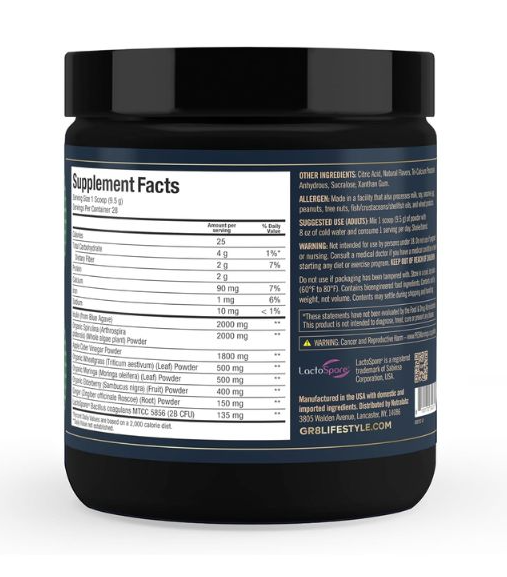 GR8 Lifestyle Activ8 Gut Health & Immune Support Supplement – Crisp Green Apple