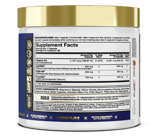 Magnum Hard Muscle Builder Supplement Facts and Ingredients – TigerFitness.com