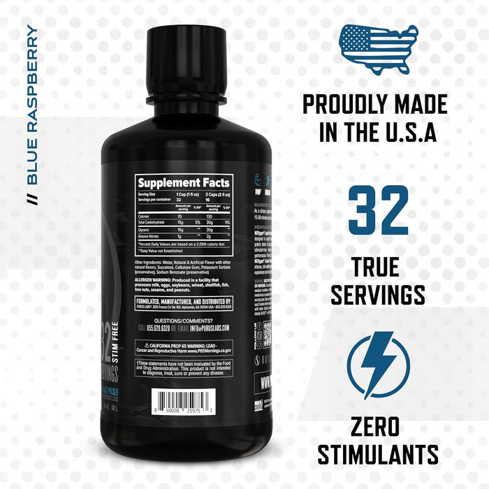 Purus Labs NOxygen Black Liquid | Fast Acting Nitric Oxide Pump Amplifier