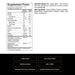 Spoken Nutrition Grass Fed Whey + Collagen Protein Supplement Facts 20 Servings – nutrition label showing whey protein, collagen content, and ingredient details.