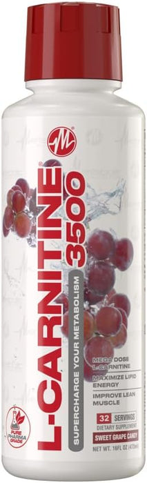 Metabolic Nutrition L-Carnitine 3500 Liquid Sweet Grape Candy  – Fat Metabolism & Energy Support – TigerFitness