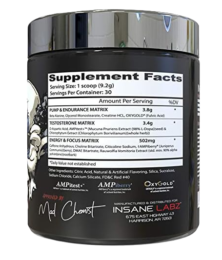 Insane Labz Psychotic Test | Testosterone & Strength Support