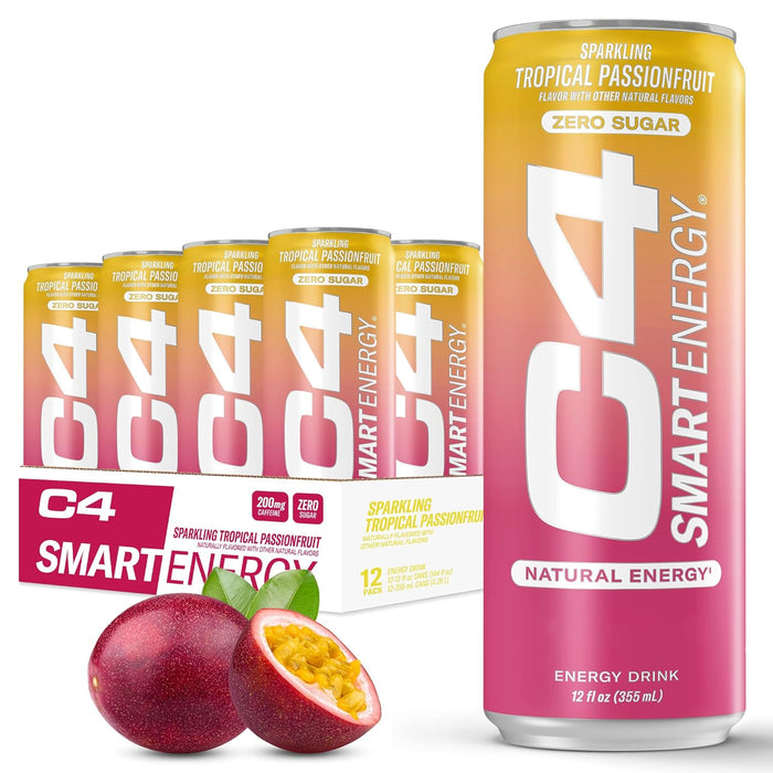Cellucor C4 Smart Energy RTD | Nootropic Energy Drink for Focus & Performance