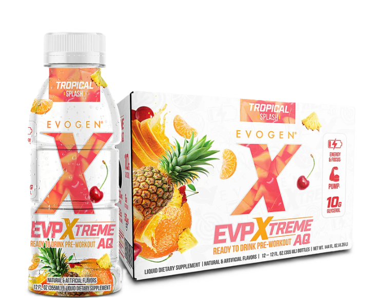 Evogen Nutrition EVP Xtreme AQ RTD Pre-Workout Tropical Splash | TigerFitness.com