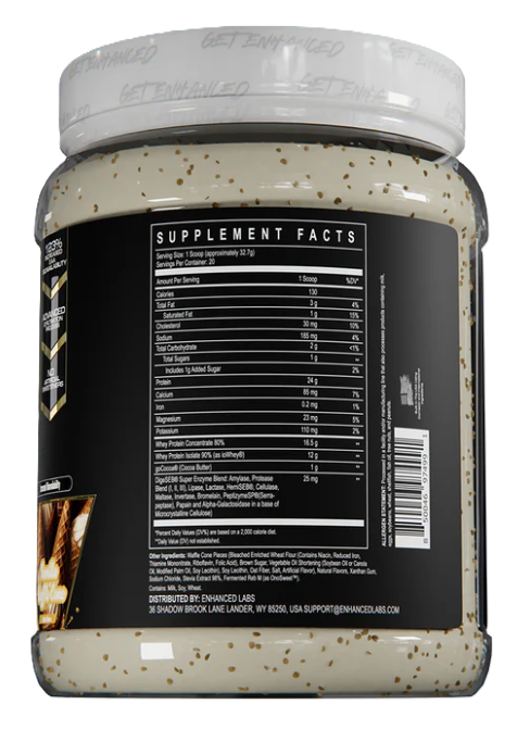Enhanced Labs iO Premium Whey Supplement Facts Label – Ingredients & Nutrition | TigerFitness
