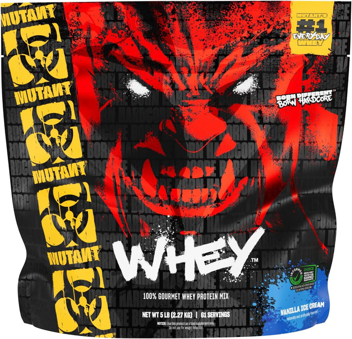MUTANT Whey Protein Powder Vanilla Ice Cream – 5-Stage Protein Blend for Muscle Growth – TigerFitness