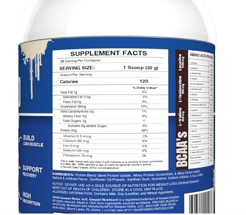 Gaspari Nutrition Proven Blend Multi-Source Protein Vanila Ice Cream | Tigerfitness.com