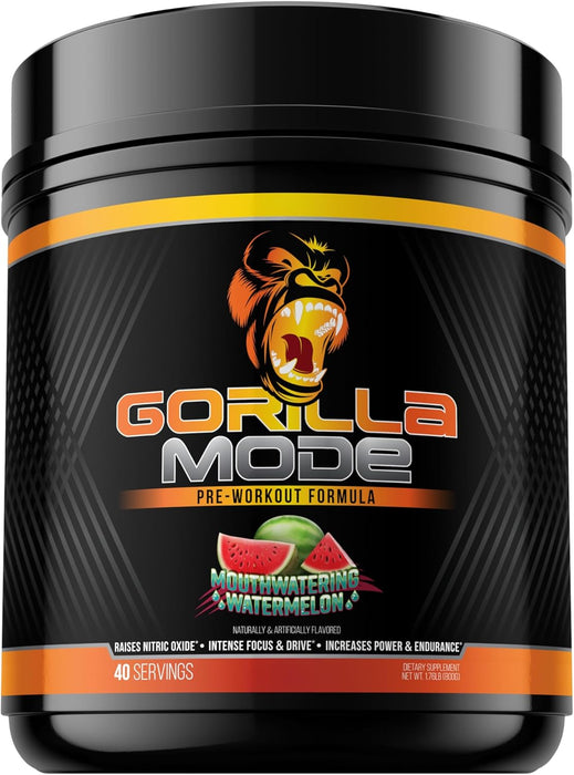 Gorilla Mind Gorilla Mode Pre-Workout | High-Stim Performance, Energy & Muscle Pump Formula