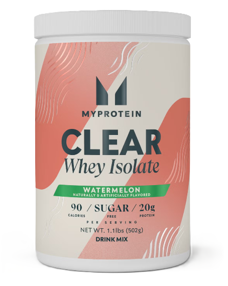 Myprotein Clear Whey Isolate Watermelon – Crisp Fruity Whey Isolate Protein Drink Mix