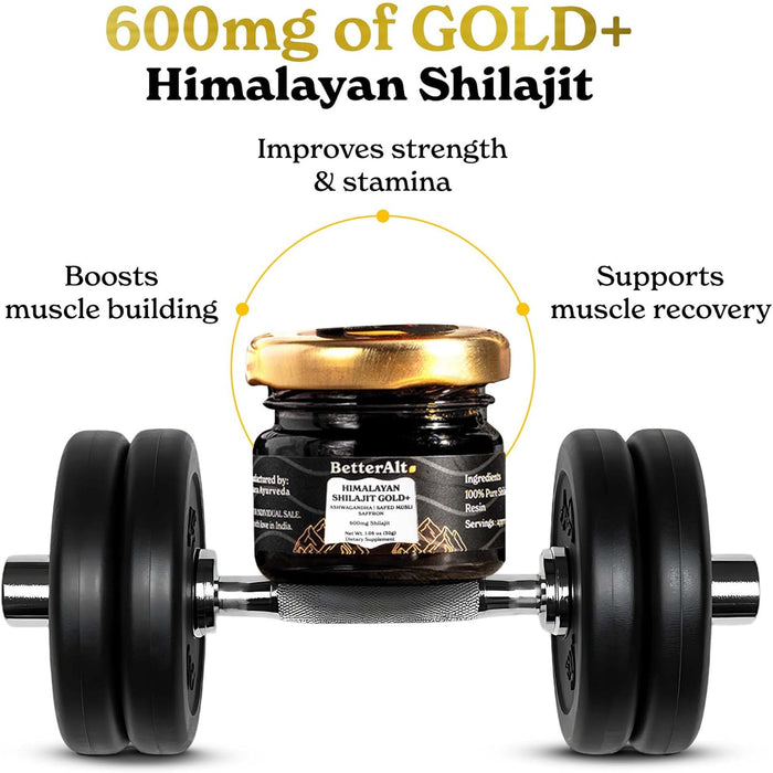 BetterAlt Himalayan Shilajit Gold+ Resin