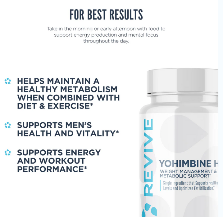 Revive MD Yohimbine HCL | Fat Loss & Energy Support