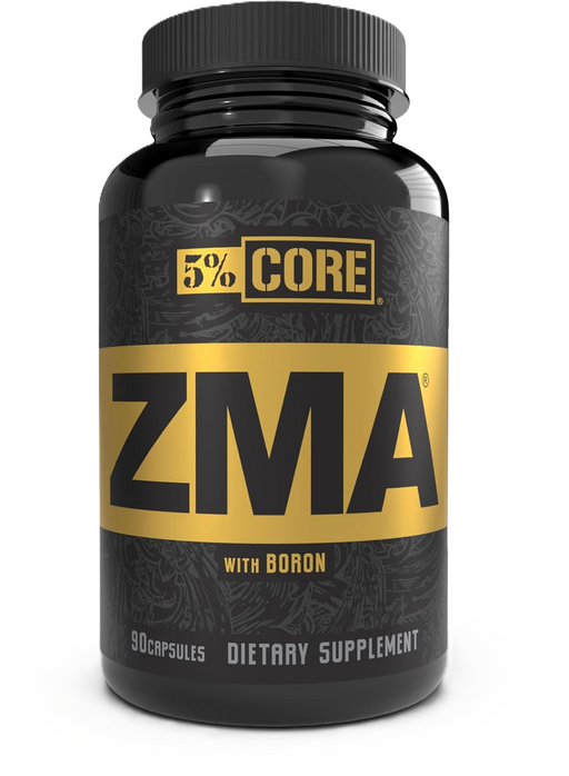 5% Nutrition ZMA with Boron 90 Capsules Front of Package