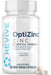 Revive MD Zinc dietary supplement bottle featuring OptiZinc for immune and cellular health 60 Vegetarian Capsules