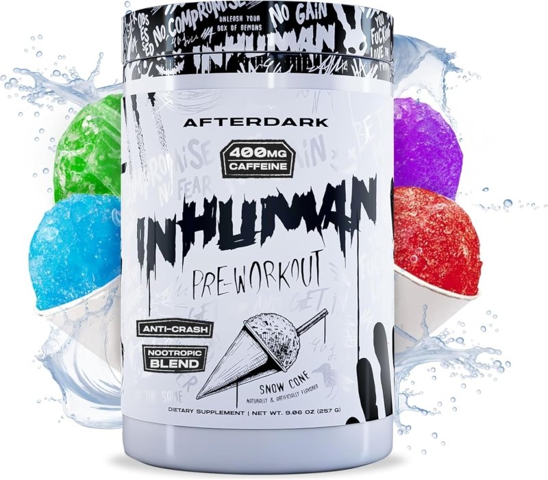 Inhuman Workout Unleash Intense Power and Focus with AfterDark Inhuman Pre-Workout ...