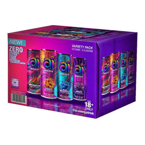 AI Energy Drink | Case of 12 - AI Energy - Tiger Fitness