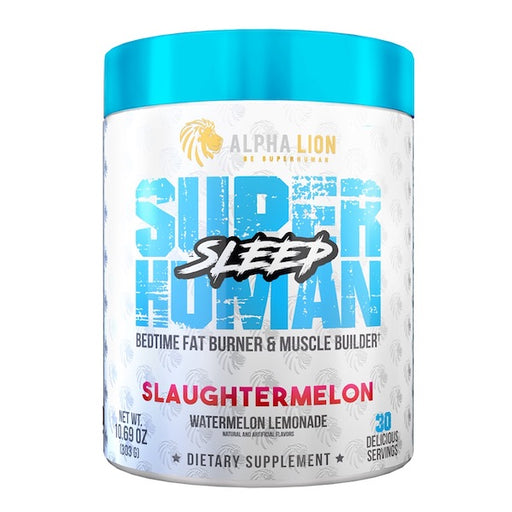 Alpha Lion Superhuman Sleep nighttime recovery and relaxation supplement Slaughtermelon Watermelon Lemonade