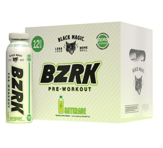 Black Magic BZRK Pre-Workout RTD | Explosive Energy, Focus & Pump Drink