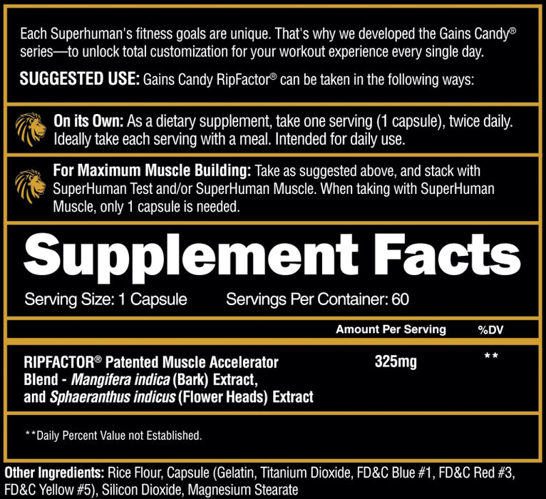 Gains Candy™ RipFactor® - Alpha Lion - Tiger Fitness