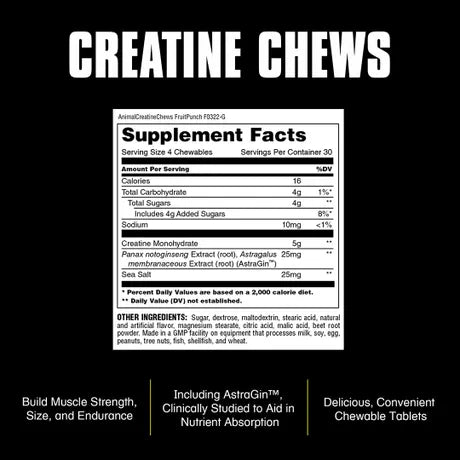 Animal Creatine Chews - Animal | Universal Nutrition - Tiger Fitness