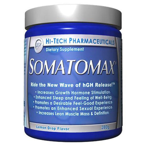 Hi-Tech Pharmaceuticals Somatomax Lemon Drop Flavor sleep, recovery, and growth hormone support supplement bottle – TigerFitness.com