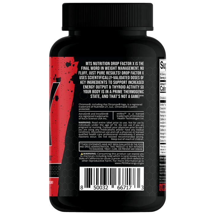 Drop Factor X® Thermogenic Fat Burning Powerhouse - MTS Nutrition - Tiger Fitness