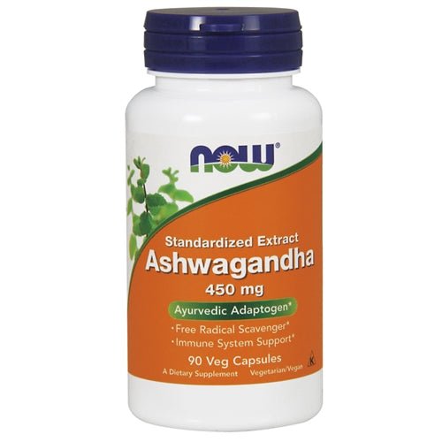 Ashwagandha Extract 450mg 90 Capsules - NOW Foods - Tiger Fitness