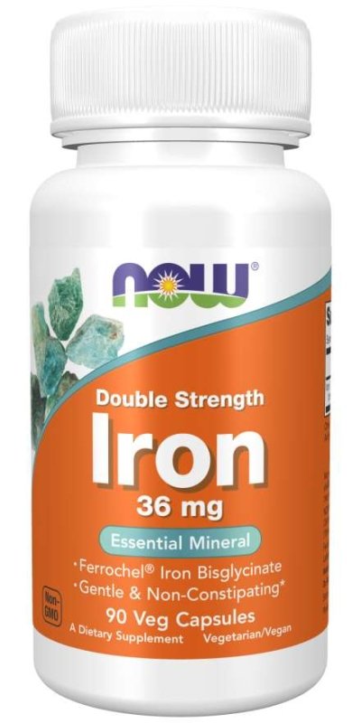 Iron Double Strength - NOW Foods - Tiger Fitness