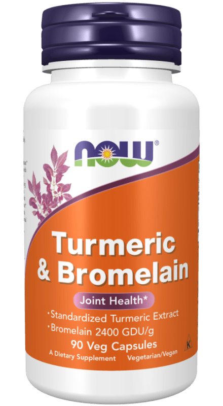 Turmeric & Bromelain - NOW Foods - Tiger Fitness