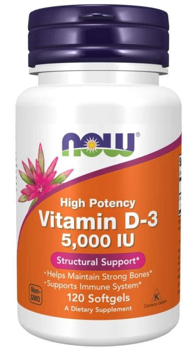 Vitamin D3 5000 IU - NOW Foods - Tiger Fitness