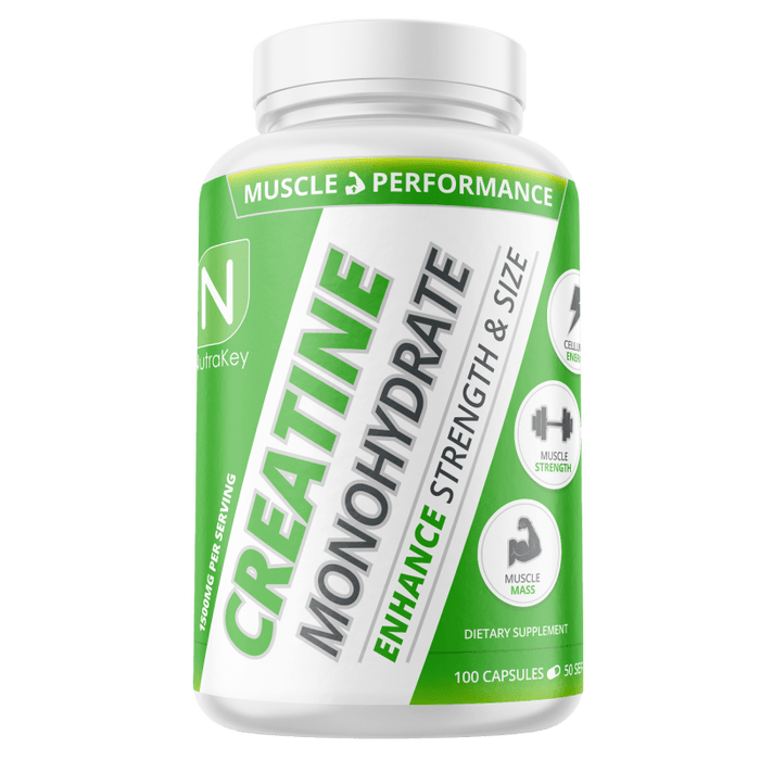 Creatine Monohydrate Capsules - NutraKey - Tiger Fitness
