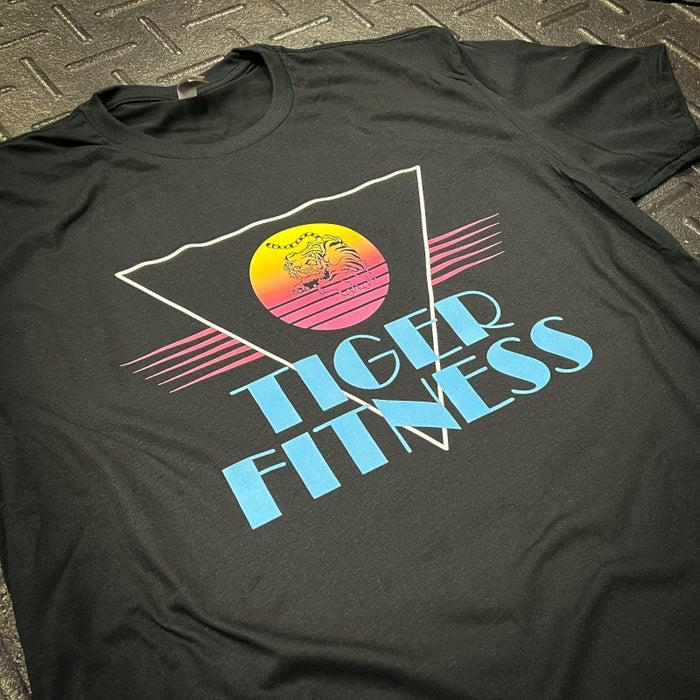 Sunset Vice Retro TF T-Shirt - Tiger Fitness - Tiger Fitness