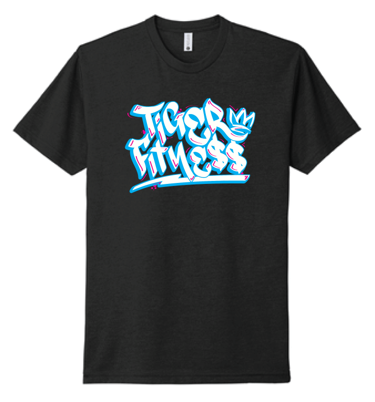Tiger Fitness Graffiti Logo T-Shirt