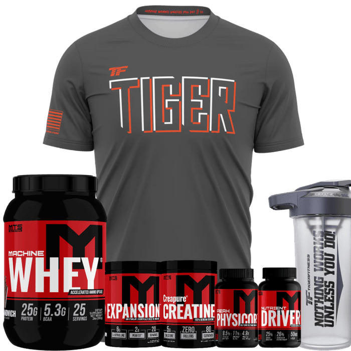 Male - Under 21 - Build Muscle Stack - Various Brands - Tiger Fitness